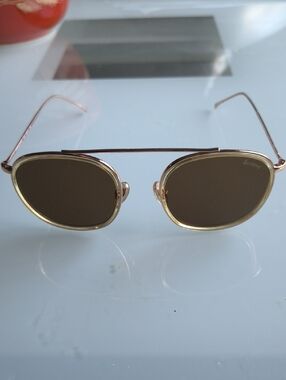 Illesteva Gold Frame Brown Lens Sunglasses